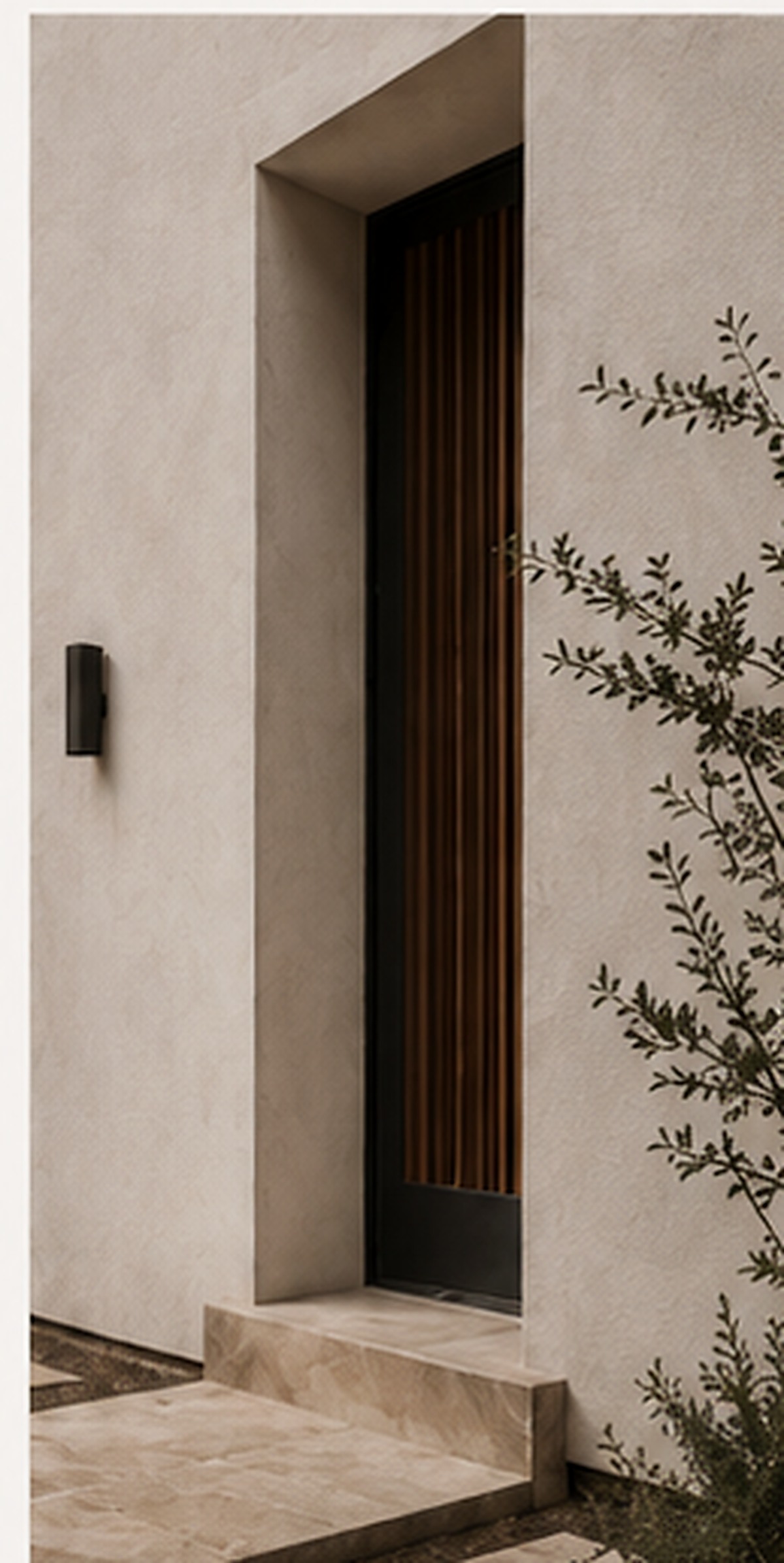 Architectural entry detail